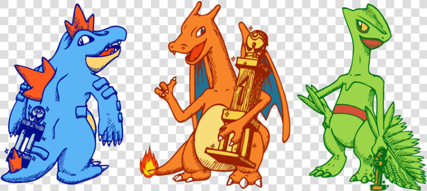 Sceptile Charizard Feraligatr  HD Png DownloadTransparent PNG