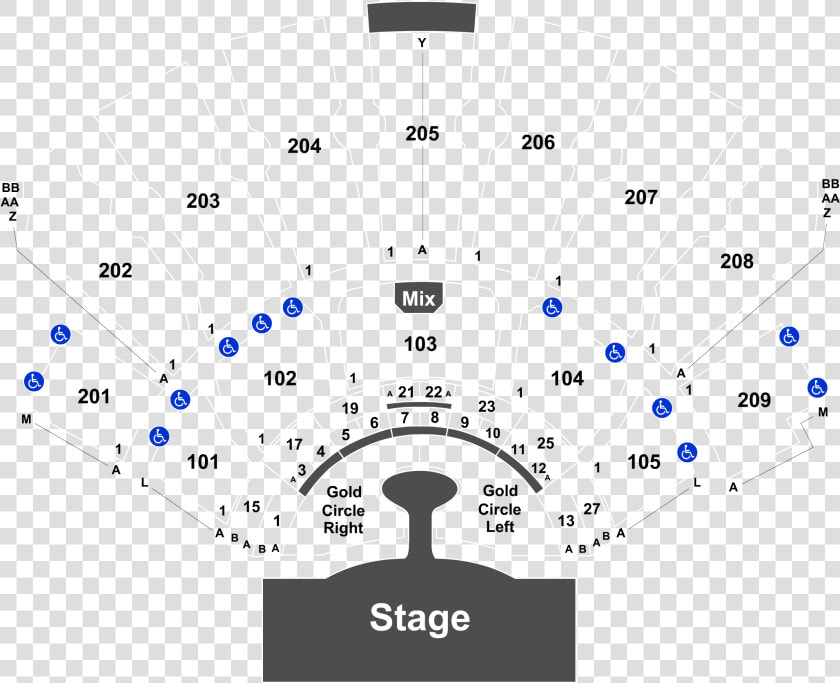 Gerald Ford Amphitheater Seating Chart  HD Png DownloadTransparent PNG