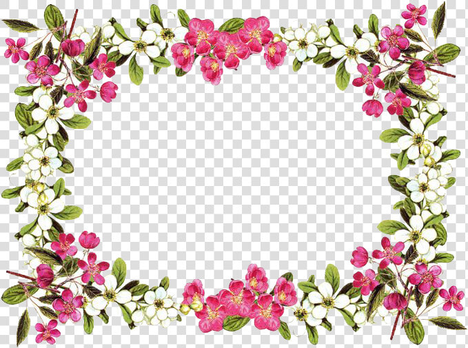 Flowers Borders Clipart High Resolution   Background Flower Border Design  HD Png DownloadTransparent PNG