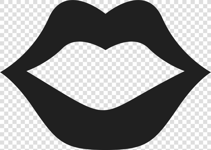 Vector Black And White Collection Of High Quality Free   Kiss Lips Clip Art Black And White  HD Png DownloadTransparent PNG