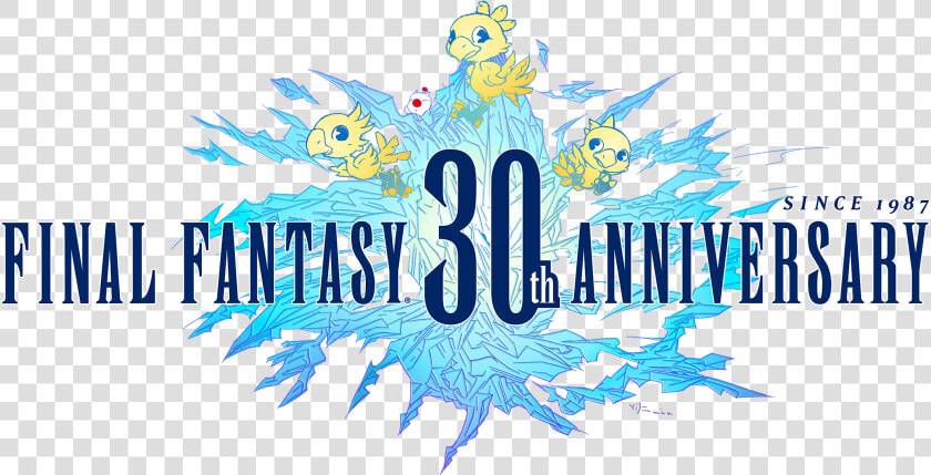 Ff30th Logo Yoko Rgb   Final Fantasy 30th Anniversary  HD Png DownloadTransparent PNG