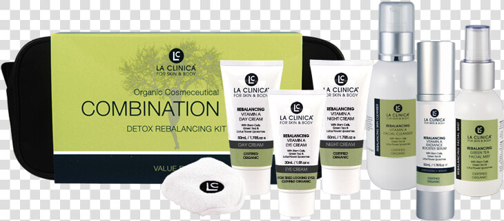 4 La Clinica Combination Skin Detox Rebalancing Kit   Cosmetics  HD Png DownloadTransparent PNG