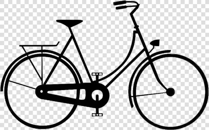  bike  bicycle  silhouette  freetoedit   Vintage Bike Silhouette  HD Png DownloadTransparent PNG