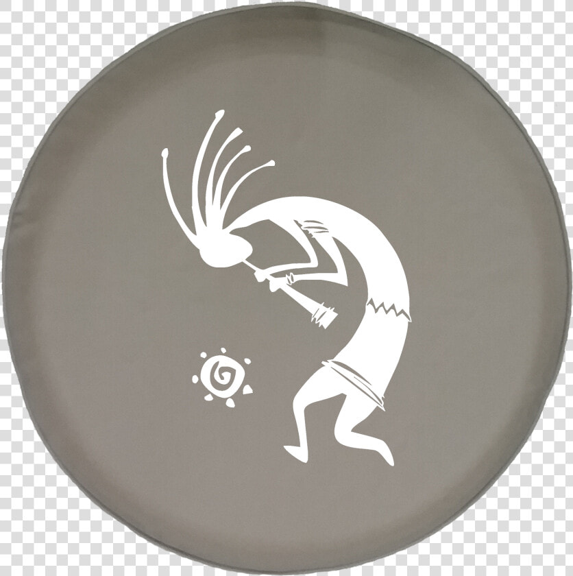 Kokopelli Flute Tribal Sun Offroad Jeep Rv Camper Spare   Jeep  HD Png DownloadTransparent PNG