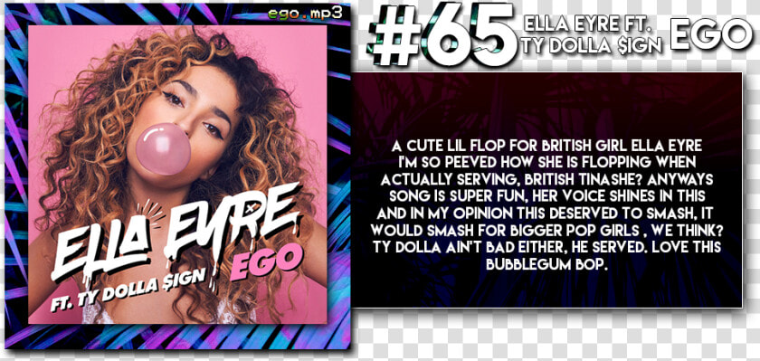 Ella Eyre Ft Ty Dolla Sign Ego  HD Png DownloadTransparent PNG