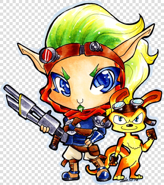 Transparent Jak And Daxter Png   Jak And Daxter Chibi  Png DownloadTransparent PNG