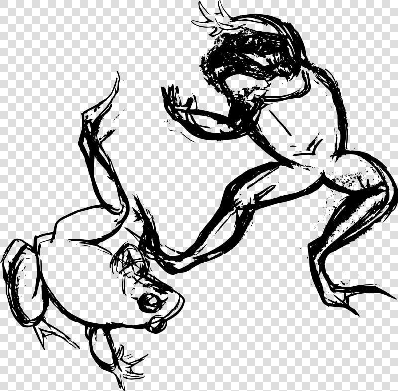 Sumo Frogs   Wrestling In Field  HD Png DownloadTransparent PNG