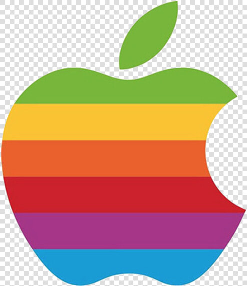 Old Original Apple Logo Retro Rainbow   Logo Apple  HD Png DownloadTransparent PNG