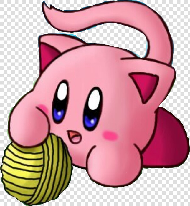  kirby  kawaii  cute  cat  freetoedit   Imágenes De Kirby Kawaii  HD Png DownloadTransparent PNG