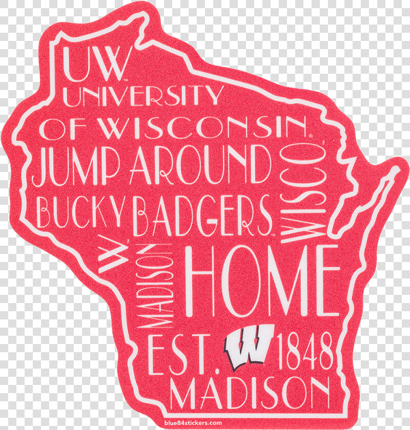 Cover Image For Blue 84 Wisconsin Outline Decal   Wisconsin Outline  HD Png DownloadTransparent PNG