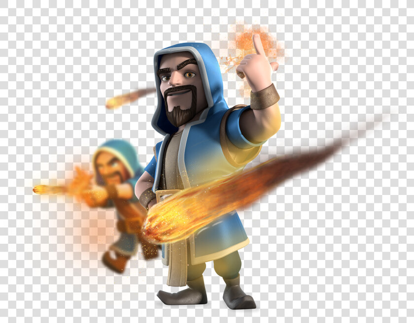 Clash Of Clans Wizard Hd Wallpaper   Mago De Hielo Clash Royale  HD Png DownloadTransparent PNG