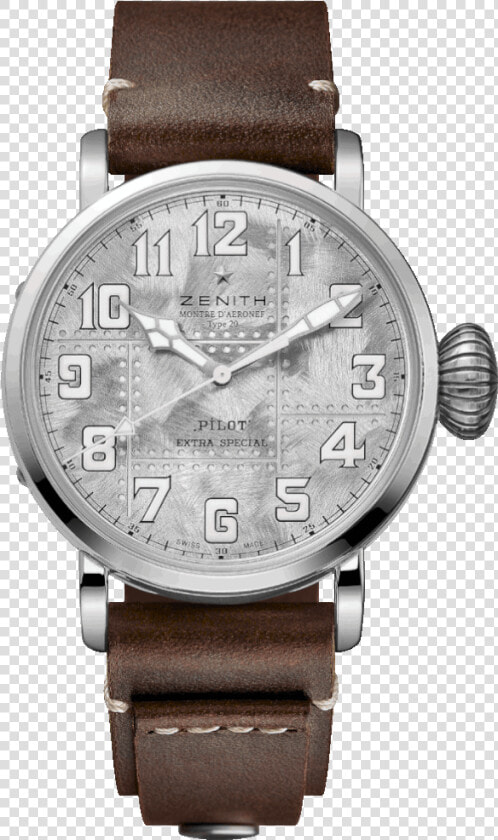 Zenith Pilot Type 20 Extra Special Silver  HD Png DownloadTransparent PNG