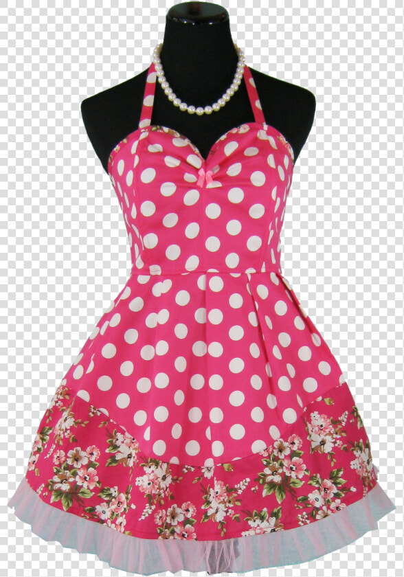 Pretty In Pink Apron   Robe À Gros Pois  HD Png DownloadTransparent PNG