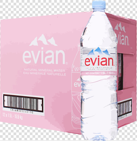 Transparent Fiji Bottle Png   12 Mineral Water Bottles Box  Png DownloadTransparent PNG