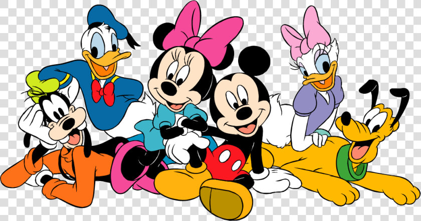 Mickey Minnie Daisy Donald Goofy And Pluto  HD Png DownloadTransparent PNG