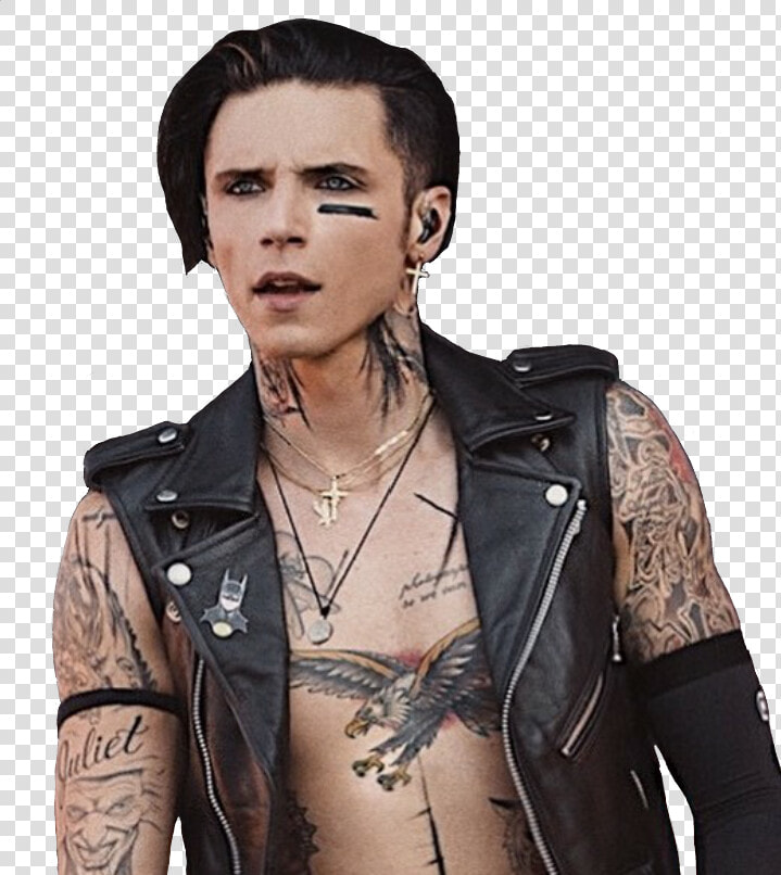 Andy Andybiersack Andysixx Andyblack   Leather Jacket  HD Png DownloadTransparent PNG