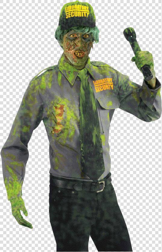 Biohazard Zombie Security Guard Costume   Mens Security Guard Costume  HD Png DownloadTransparent PNG