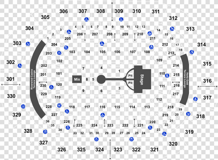 Chesapeake Energy Arena Seating Chart With Prices  HD Png DownloadTransparent PNG