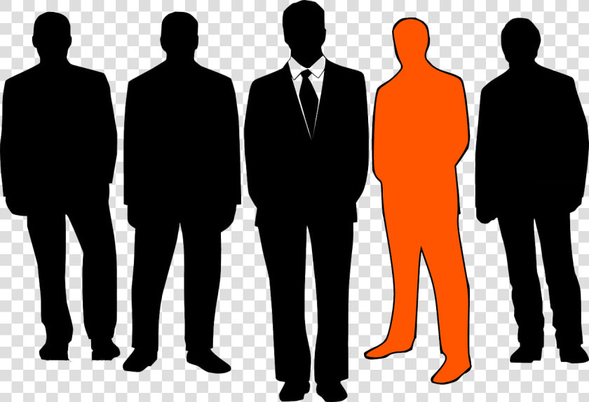 Businessmen  Leader  Group  Business  Men  Orange   Employees Transparent Background Clipart  HD Png DownloadTransparent PNG