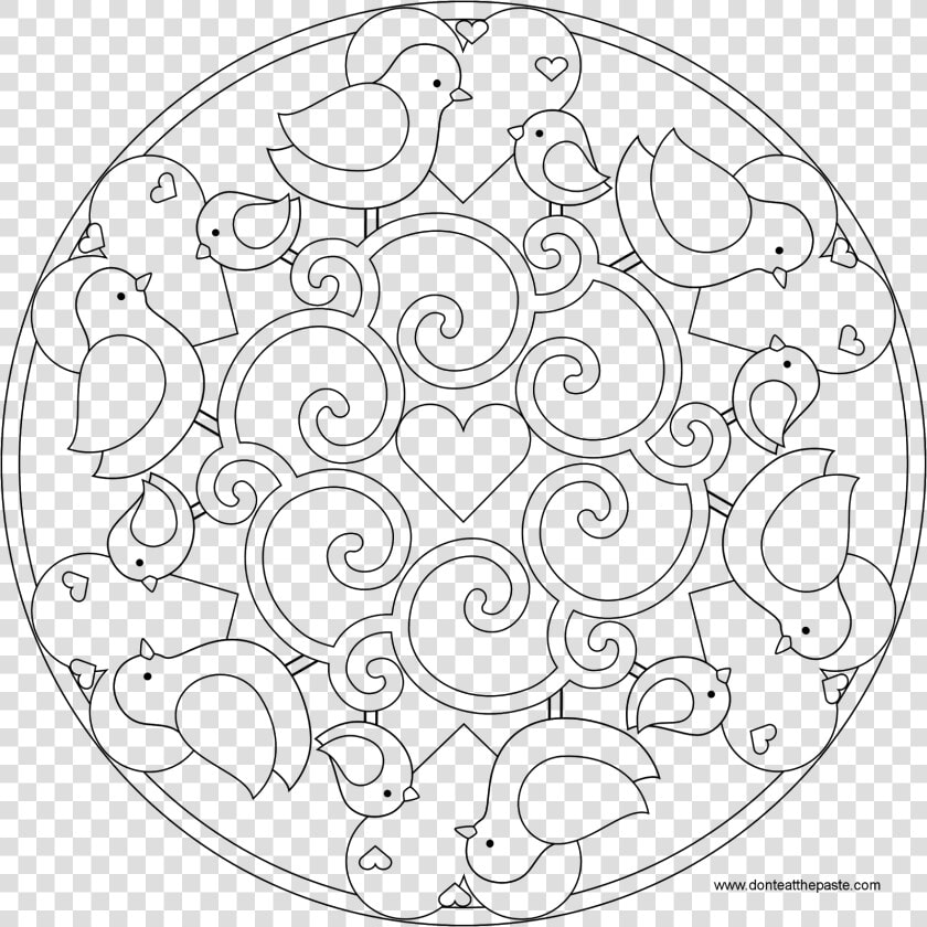 Transparent Mandala Clipart Free   Easter Mandalas Coloring Pages  HD Png DownloadTransparent PNG