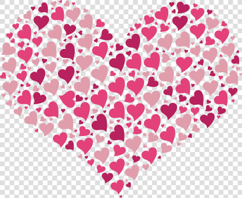 Heart Full Of Little Hearts Pink   Singapore National Day 2019  HD Png DownloadTransparent PNG