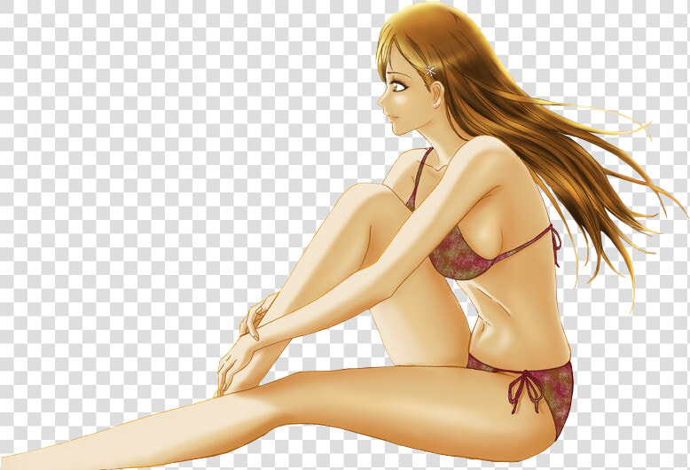 Orihime Inoue   Sitting  HD Png DownloadTransparent PNG