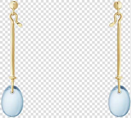 Georg Jensen Dew Drop Earrings In Blue Topaz   Torun Bulow Hube Earrings  HD Png DownloadTransparent PNG