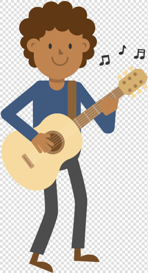 Person Playing Guitar Cartoon  HD Png DownloadTransparent PNG