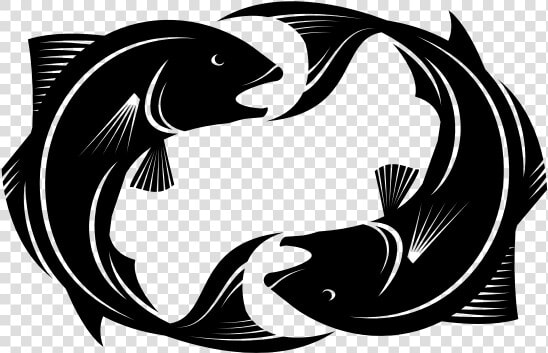 Pisces Zodiac Symbol   Two Fish In A Circle  HD Png DownloadTransparent PNG