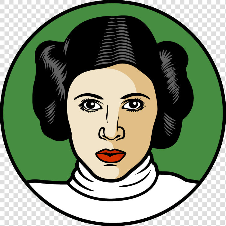 Leia Drawing Skywalker   Princess Leia Face Clipart  HD Png DownloadTransparent PNG