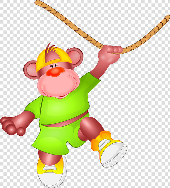 Monkey  Ape  Animal  Hang  Loop  Swinging  Zoo  Fun   Monkey In Rope Png  Transparent PngTransparent PNG