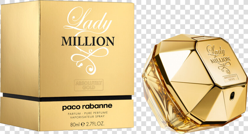 Perfume Clipart Perfume Spray   Lady Million Absolutely Gold Perfume  HD Png DownloadTransparent PNG