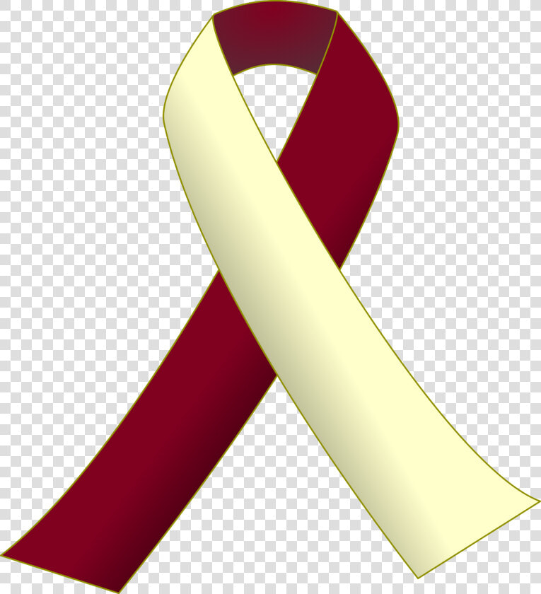 This Free Icons Png Design Of Burgundy And Ivory Ribbon   Head And Neck Cancer Logo  Transparent PngTransparent PNG