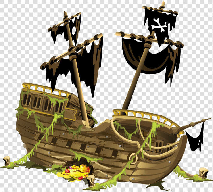  shipwreck  shipwrecked  ship  pirate  pirates  treasure   Sunken Pirate Ship Stage  HD Png DownloadTransparent PNG