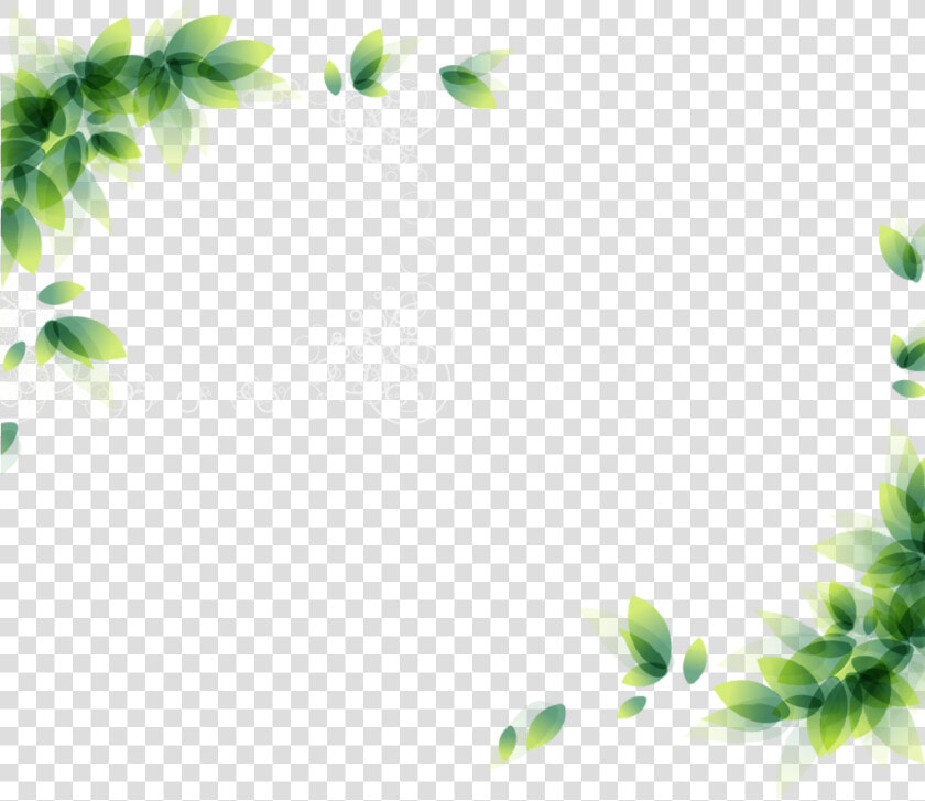 Flower Corner Border Png Clipart   Png Download   Green Leaves Border Png  Transparent PngTransparent PNG