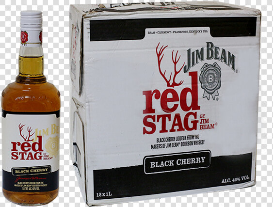 Jim Beam Bourbon Red Stag Black Cherry  HD Png DownloadTransparent PNG