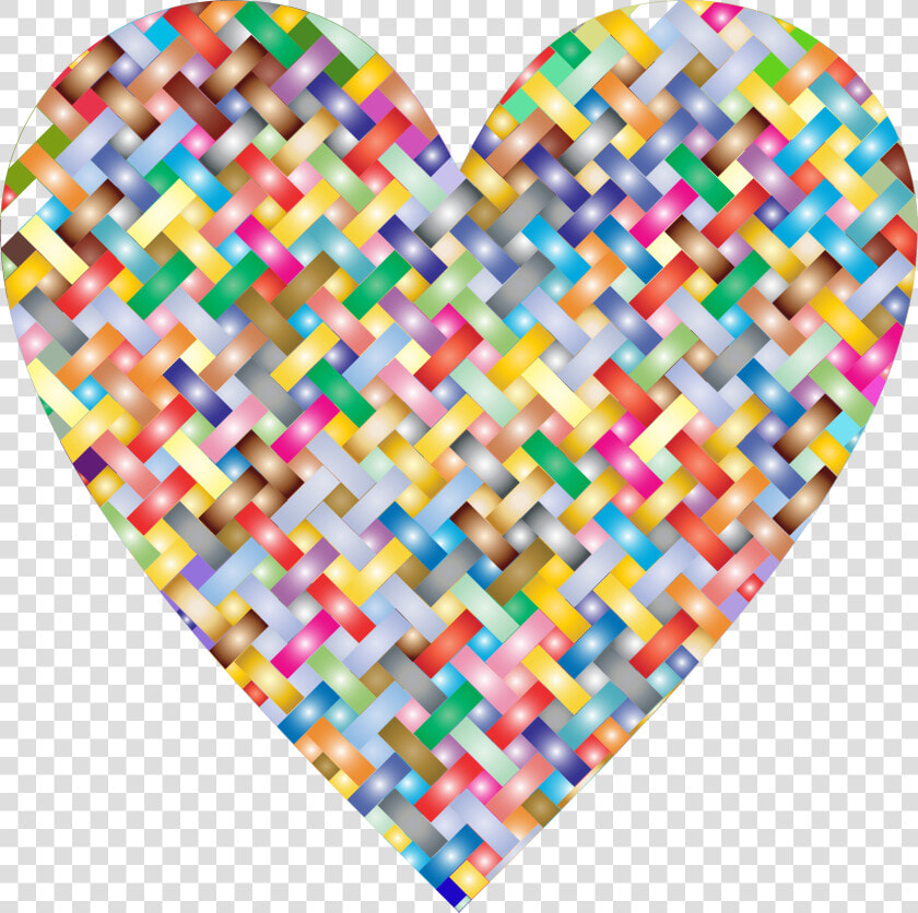 Textile heart line   Weaving Clip Art  HD Png DownloadTransparent PNG