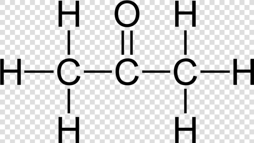 Structural Formula Of Propanone  HD Png DownloadTransparent PNG