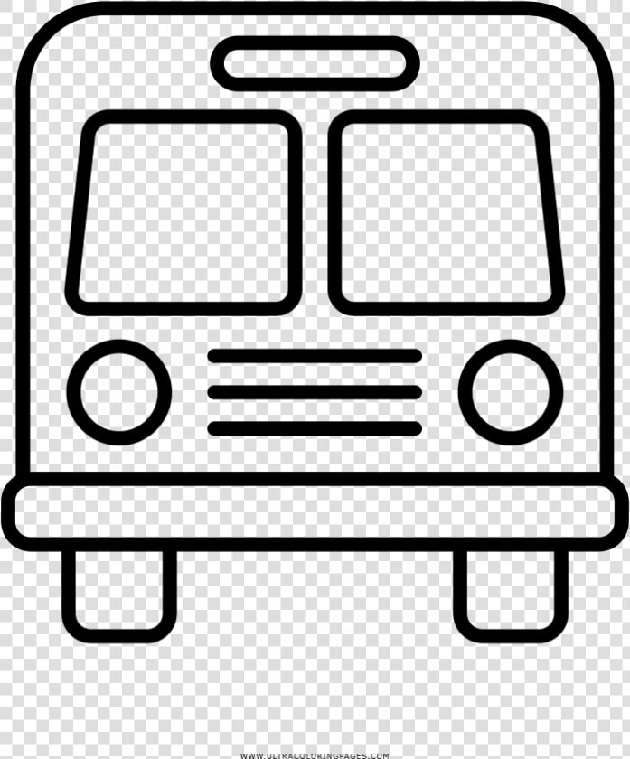 Bus Coloring Page   Frente De Onibus Desenho  HD Png DownloadTransparent PNG