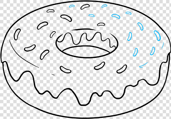 How To Draw Donut   Easy To Draw Donut  HD Png DownloadTransparent PNG