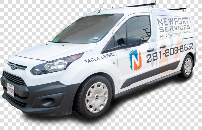 Newport Ac Services Truck   Compact Van  HD Png DownloadTransparent PNG