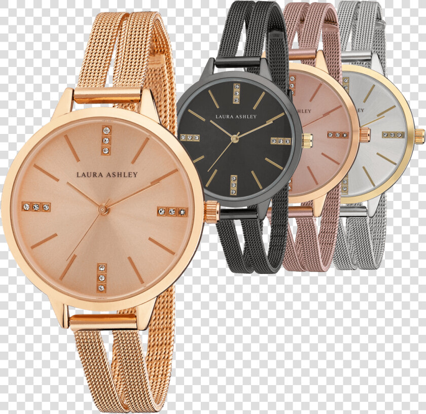 Laura Ashley Split Mesh Band Sunray Dial Watch   Png   Lauraashley Watches  Transparent PngTransparent PNG