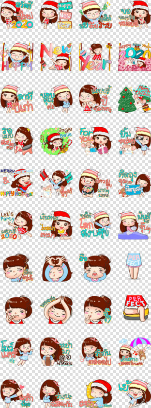 สติ๊กเกอร์ สวัสดี ปี ใหม่ 2563  HD Png DownloadTransparent PNG