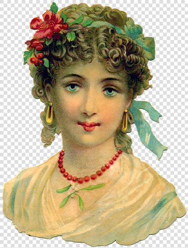 Woman  Vintage  Vintage Woman  Victorian  Portrait   Headpiece  HD Png DownloadTransparent PNG