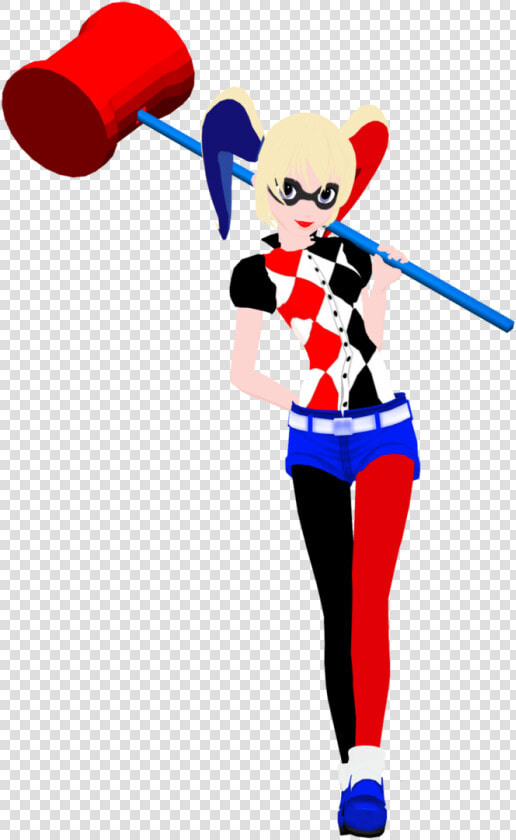 Dc Superhero Girls Harley Quinn Png   Dc Superhero Girls Harley Quinn With Hammer  Transparent PngTransparent PNG