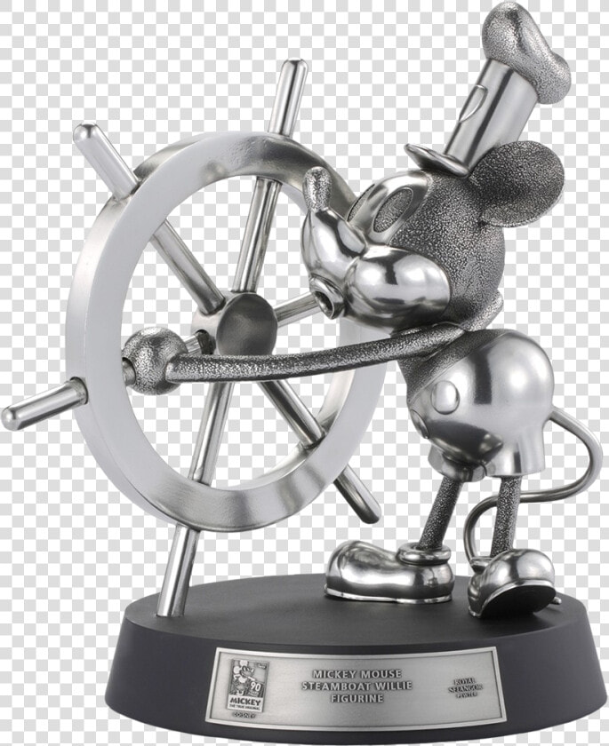 Steamboat Willie Limited Edition 12” Pewter Statue   Royal Selangor Mickey Mouse Steamboat Willie Figurine  HD Png DownloadTransparent PNG