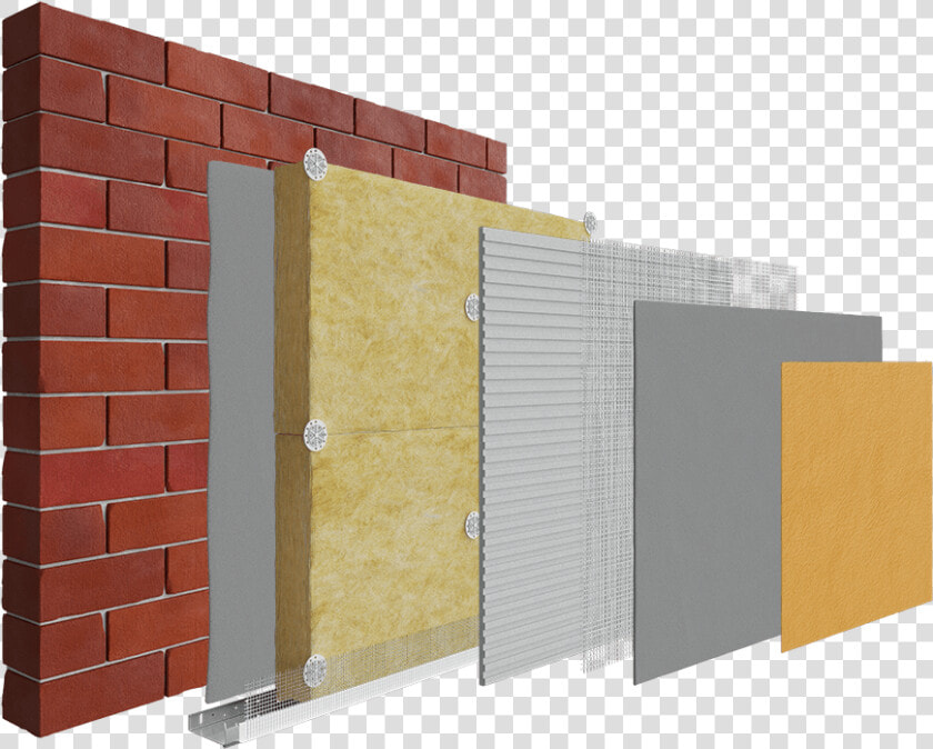 Existing Brick Mineral Wool System Image   Wall Insulation Mineral Wool  HD Png DownloadTransparent PNG