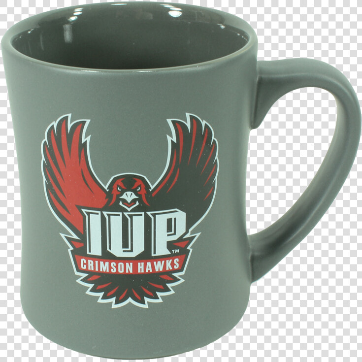 Mug  Grey Matte  Full Hawk Logo   Indiana University Of Pennsylvania  HD Png DownloadTransparent PNG