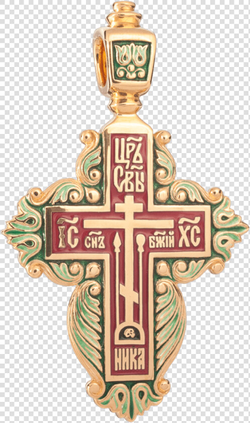 Old Believers Enameled Cross Pendant “blossoming Cross”   Женский Старообрядческий Нательный Крест  HD Png DownloadTransparent PNG