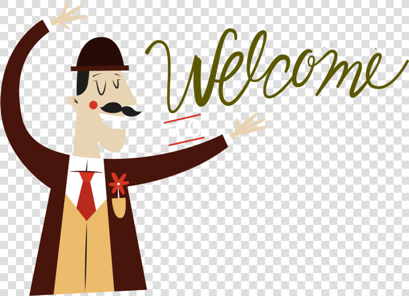 Cartoon Welcome Gestures Png Download   Welcome Cartoon Png  Transparent PngTransparent PNG